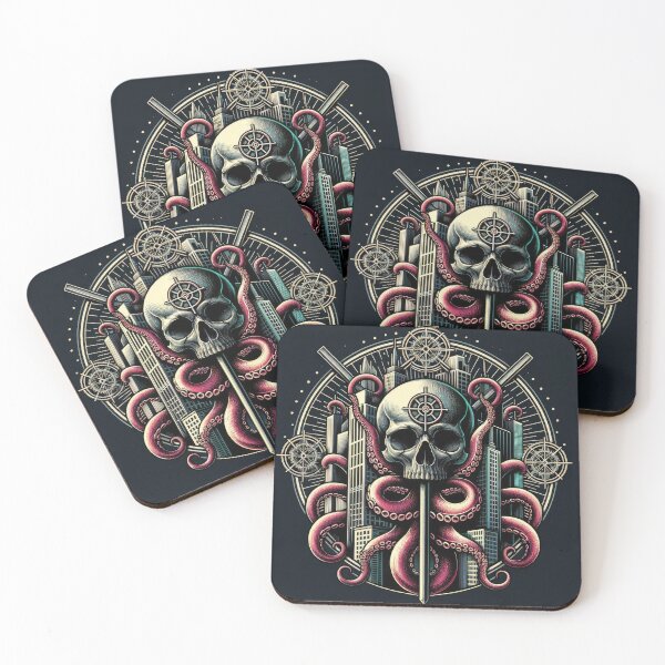 Item preview, Octopus Skull designed and sold by machinesdream.