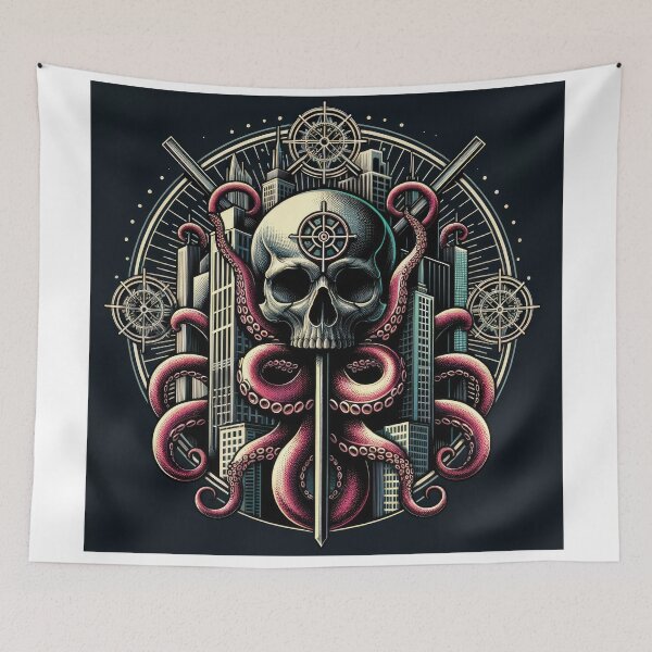 Item preview, Octopus Skull designed and sold by machinesdream.