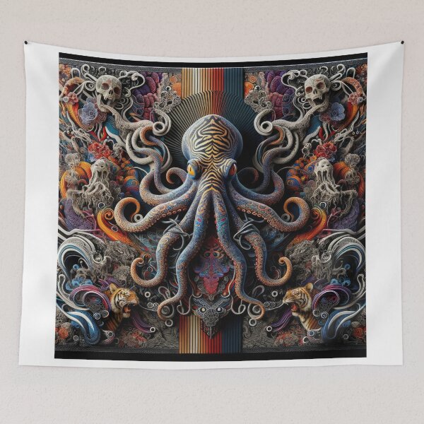 Item preview, Trippy Octopus designed and sold by machinesdream.