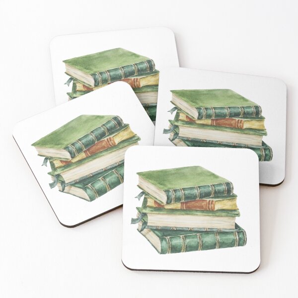 Item preview, Watercolor Hand Painted Books Lovers designed and sold by sadedream.