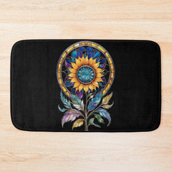 Item preview, Stained Glass Sunflower designed and sold by Desfix.