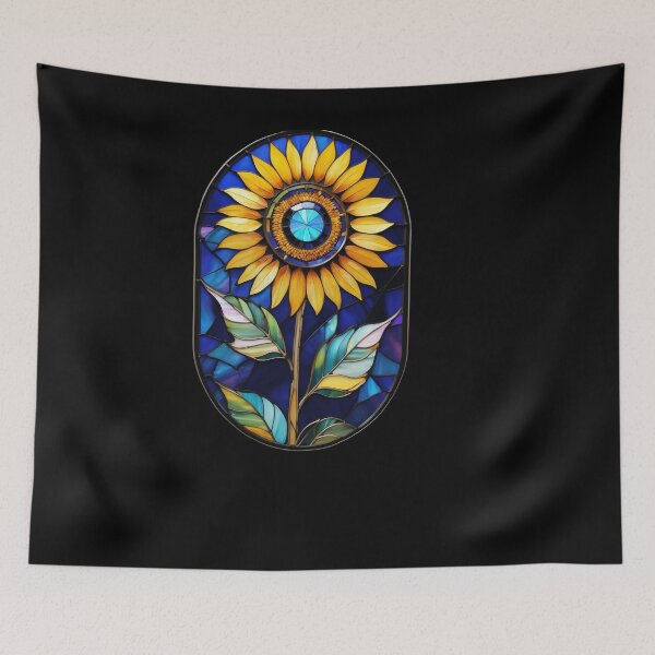 Item preview, Stained Glass Sunflower designed and sold by Desfix.