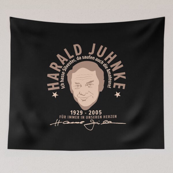 Item preview, Harald Juhnke Portrait Logo - “I hate New Year’s Eve” Quote Design designed and sold by Boogosh.