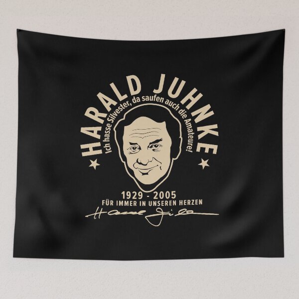 Item preview, Harald Juhnke Portrait Logo - “I hate New Year’s Eve” Quote Design designed and sold by Boogosh.