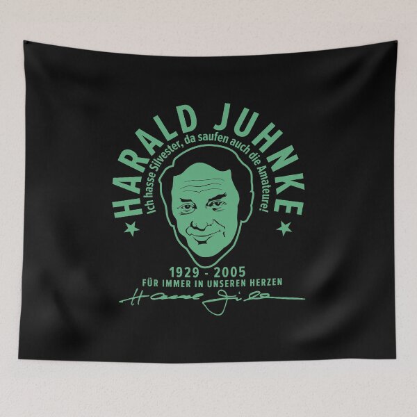 Item preview, Harald Juhnke Portrait Logo - “I hate New Year’s Eve” Quote Design designed and sold by Boogosh.