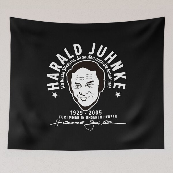 Item preview, Harald Juhnke Portrait Logo - “I hate New Year’s Eve” Quote Design designed and sold by Boogosh.