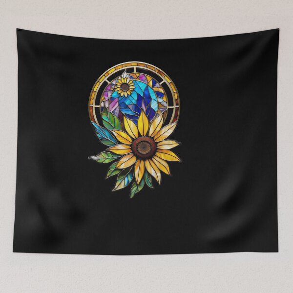 Item preview, Stained Glass Sunflower designed and sold by Desfix.