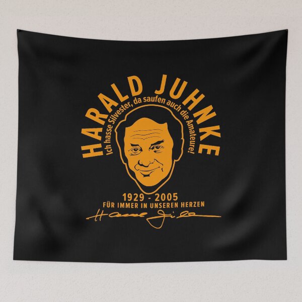 Item preview, Harald Juhnke Portrait Logo - “I hate New Year’s Eve” Quote Design designed and sold by Boogosh.