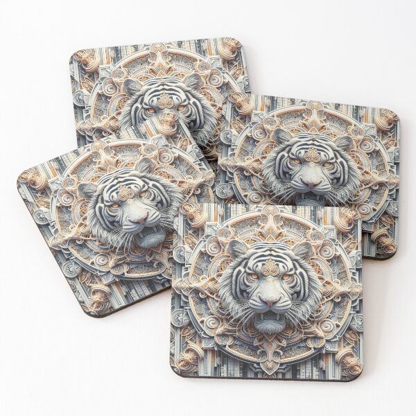 Item preview, white tiger designed and sold by machinesdream.