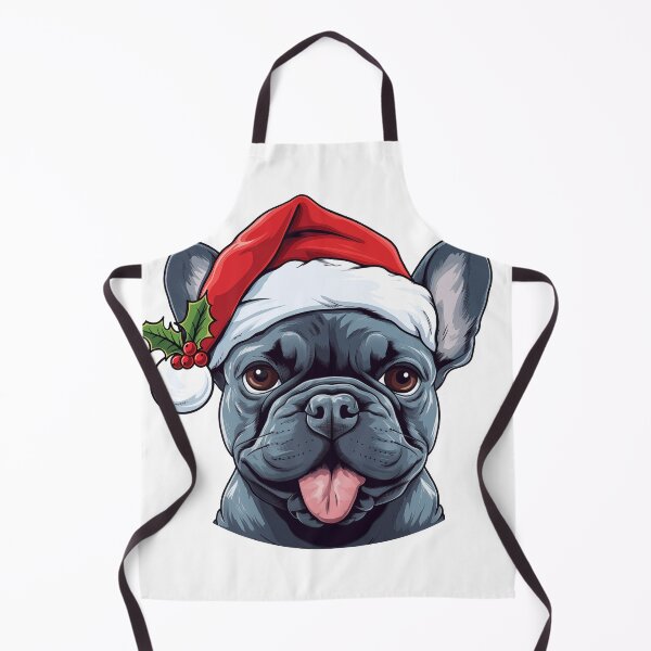 Item preview, Christmas French Bulldog - Blue, Gray designed and sold by wotsthis.