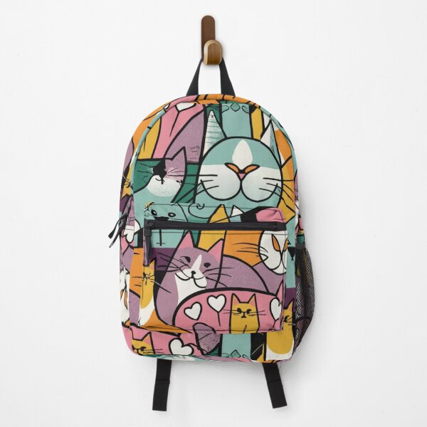 Item preview, Cat Pattern Backpack designed and sold by SUKREEP.