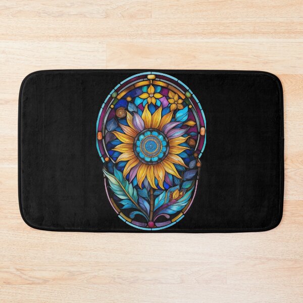 Item preview, Stained Glass Sunflower designed and sold by Desfix.