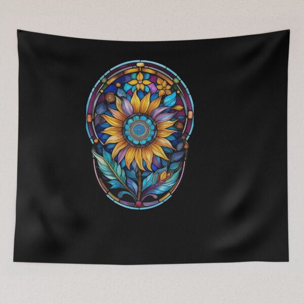 Item preview, Stained Glass Sunflower designed and sold by Desfix.