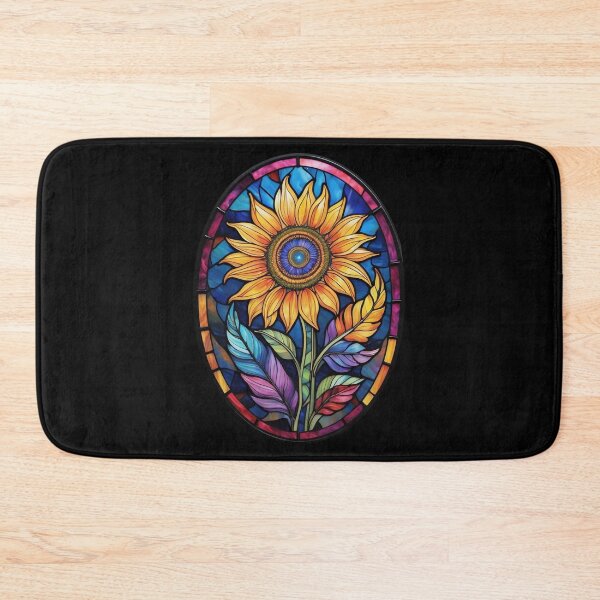 Item preview, Stained Glass Sunflower designed and sold by Desfix.