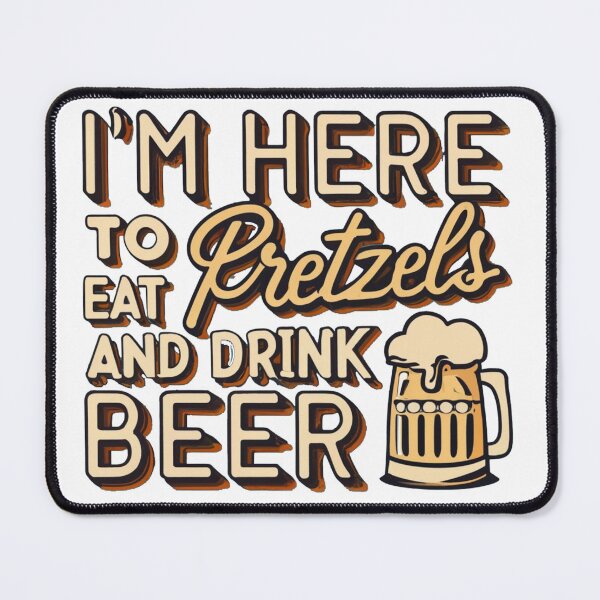 Item preview, I'M HERE TO EAT AND DRINK BEER designed and sold by Attire mukashaf.