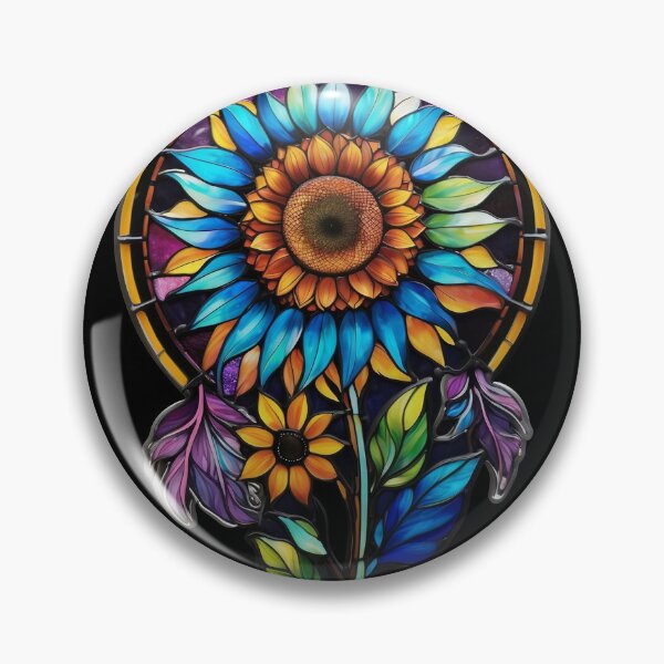 Item preview, Stained Glass Sunflower designed and sold by Desfix.