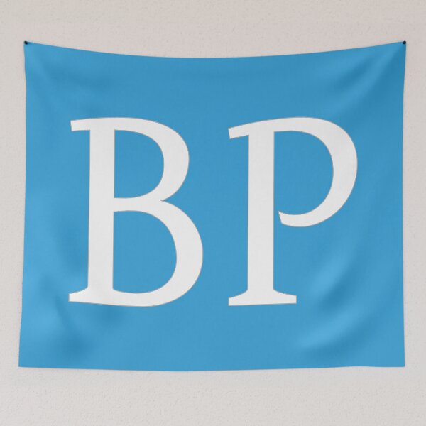 Item preview, BP Initials Monogram Elegant White Letters designed and sold by Jeallan Designs.