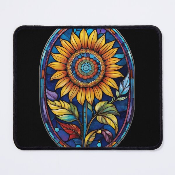 Item preview, Stained Glass Sunflower designed and sold by Desfix.