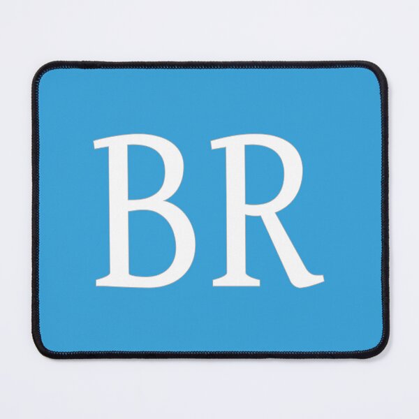 Item preview, BR Initials Monogram Elegant White Letters designed and sold by Jeallan Designs.
