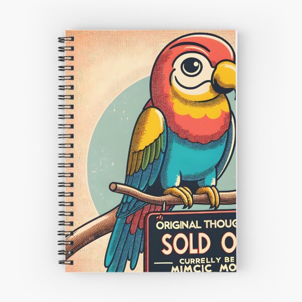 Item preview, Ilustración de estilo típico de cómics antiguos de loro designed and sold by VectorPlace.