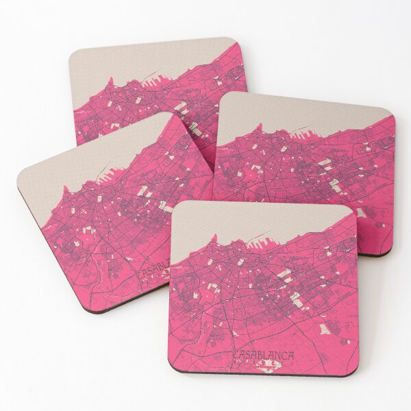 Item preview, Casablanca City Map of Morocco - Blossom designed and sold by deMAP.