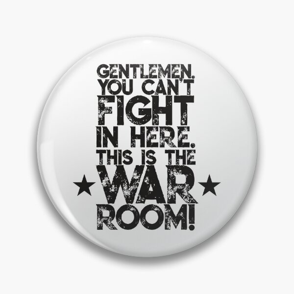 Item preview, Gentlemen. You can't fight in here. This is the War Room! Black Font designed and sold by SorryFrog.