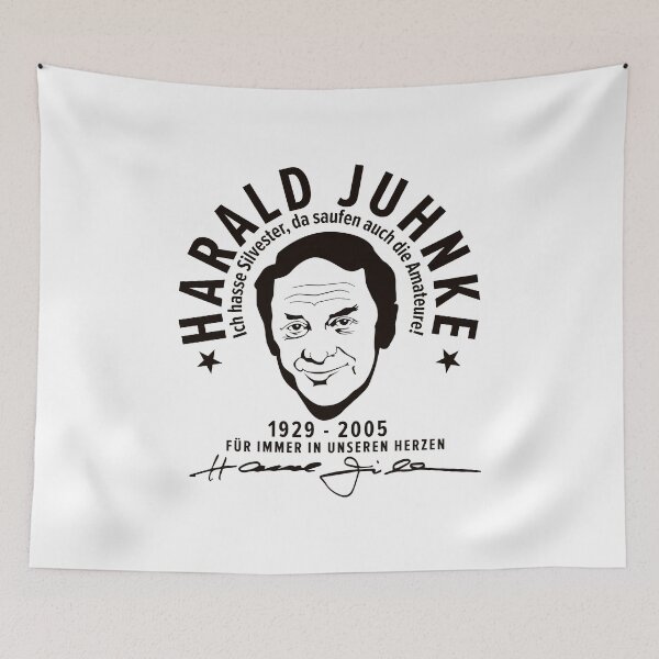 Item preview, Harald Juhnke Portrait Logo - “I hate New Year’s Eve” Quote Design designed and sold by Boogosh.