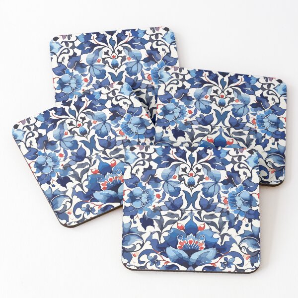 Aperçu de l'œuvre Motif Ottoman Bleu créée et vendue par GraphicsClub.