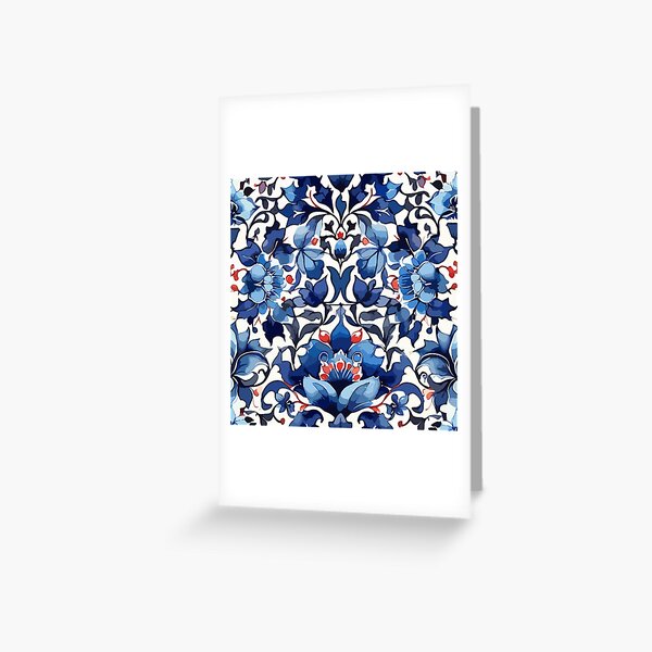 Item preview, Blue Ottoman Pattern  designed and sold by GraphicsClub.