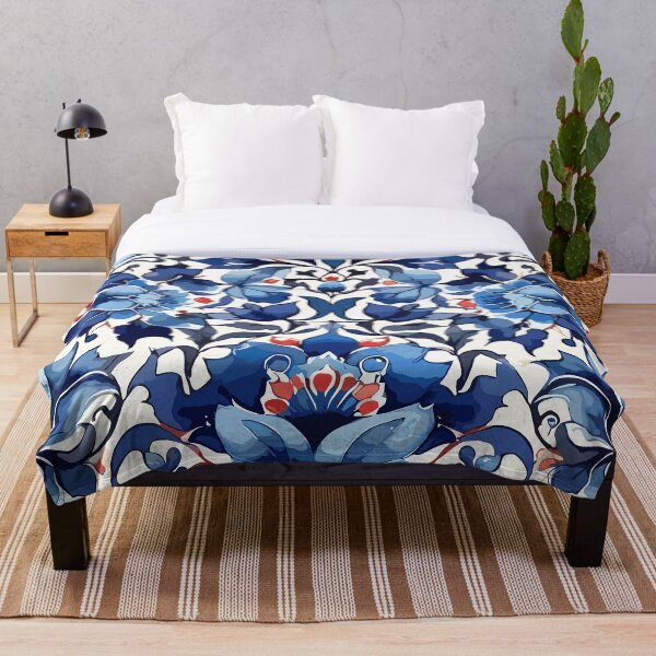 Item preview, Blue Ottoman Pattern  designed and sold by GraphicsClub.