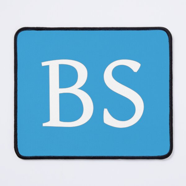 Item preview, BS Initials Monogram Elegant White Letters designed and sold by Jeallan Designs.