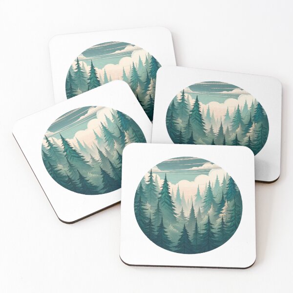 Item preview, Serene Evergreen Forest designed and sold by UmbrellaStudio1.