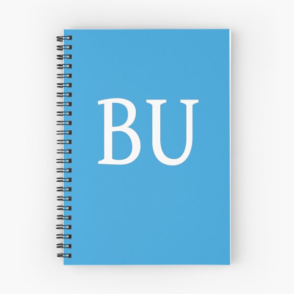 Item preview, BU Initials Monogram Elegant White Letters designed and sold by Jeallan Designs.