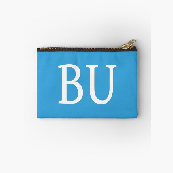 Item preview, BU Initials Monogram Elegant White Letters designed and sold by Jeallan Designs.