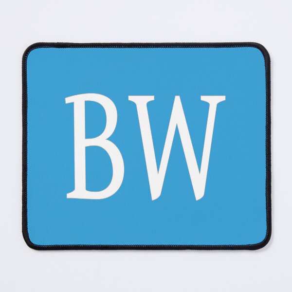 Item preview, BW Initials Monogram Elegant White Letters designed and sold by Jeallan Designs.