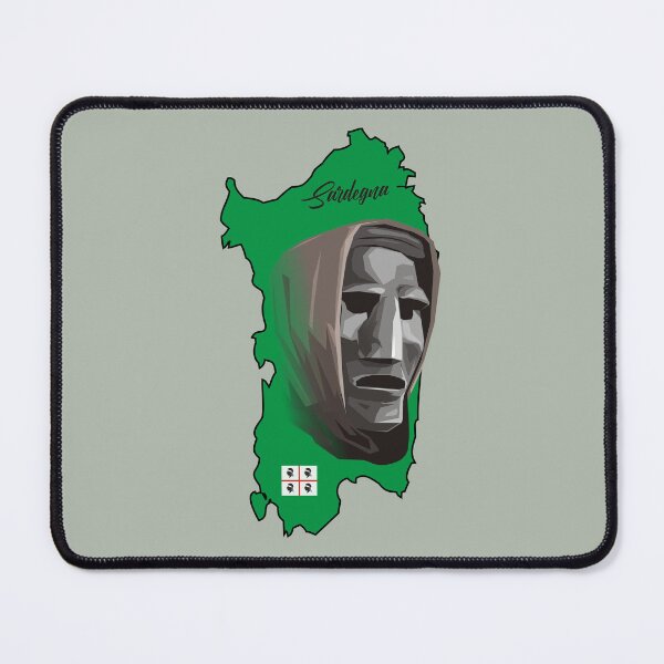 Item preview, Mamuthones Sardegna Sardinia green map designed and sold by antonietta40.