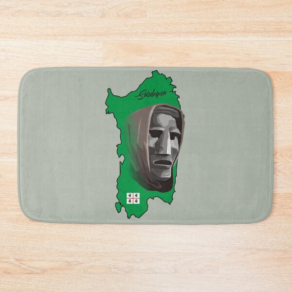 Item preview, Mamuthones Sardegna Sardinia green map designed and sold by antonietta40.