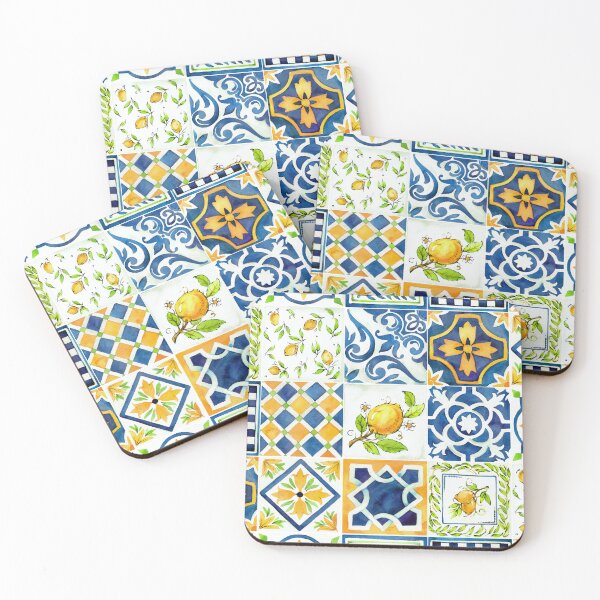 Item preview, Summer Mediterranean Vibes: Italian Sicilian Tile Delights designed and sold by Hadamundo.