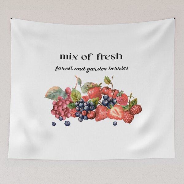 Item preview, Mix of fresh: forest and garden berries designed and sold by Anastasiia Yurevych.