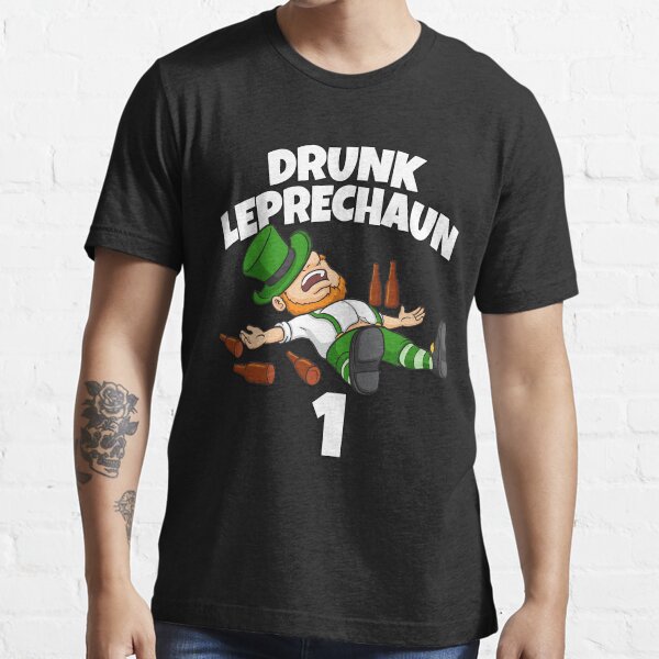 st patricks day mens t shirts with leprechaun