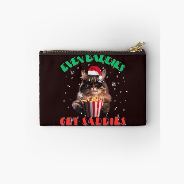 Item preview, Even Baddies Get Saddies Christmas Cat Shirt: Festive Feline Fun for the Holidays! designed and sold by Blendfactor.