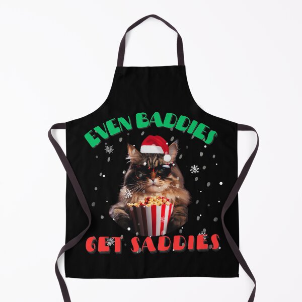 Item preview, Even Baddies Get Saddies Christmas Cat Shirt: Festive Feline Fun for the Holidays! designed and sold by Blendfactor.