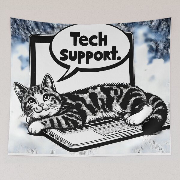 Item preview, Typical Cat Old Comics Style Illustration designed and sold by VectorPlace.
