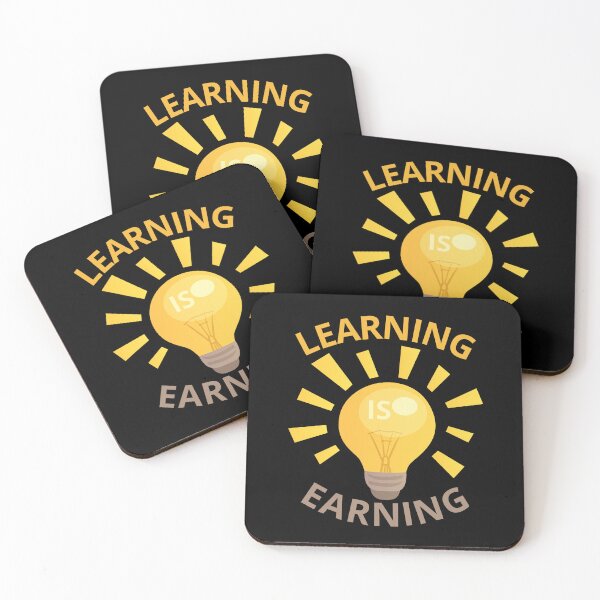 Item preview, learning is earning designed and sold by Bartłomiej Bogacz.