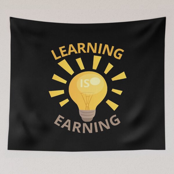 Item preview, learning is earning designed and sold by Bartłomiej Bogacz.