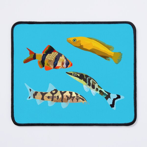 Item preview, A is for Aquarium Fish,Aquarium Fish Illustration – Colorful Freshwater and Marine Fish Artwork designed and sold by PrettylittlepastelUk.