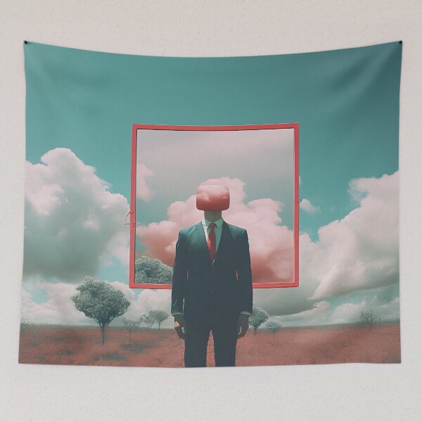 Item preview, Cognitive Landscape: Surreal Red Frame designed and sold by VectorPlace.