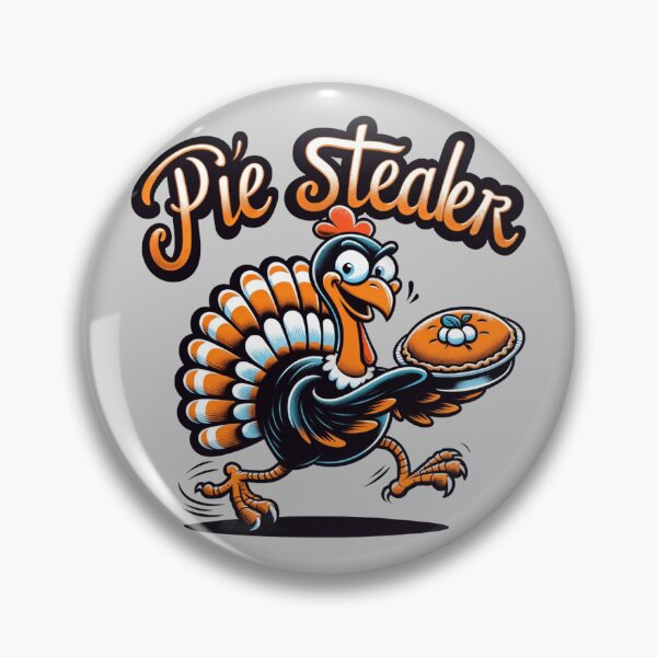 Item preview, Pie Stealer Turkey, Thanksgiving designed and sold by Hibiskusmond.