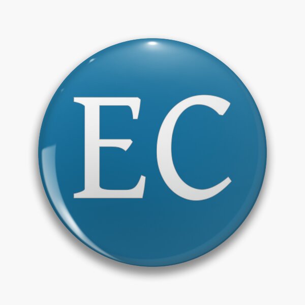 Item preview, EC Initials Monogram Elegant White Letters designed and sold by Jeallan Designs.