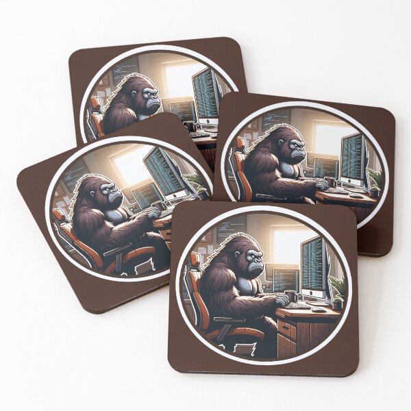 Item preview, Coding Gorilla Force designed and sold by ZooStickerss.